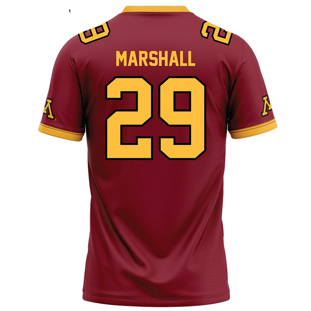 Minnesota - NCAA Football : Andrew Marshall - Maroon Football Jersey-1