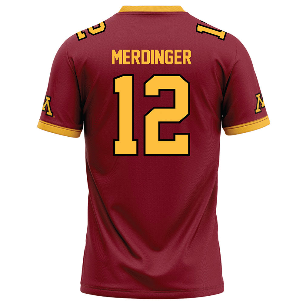 Minnesota - NCAA Football : Michael Merdinger - Maroon Football Jersey-1