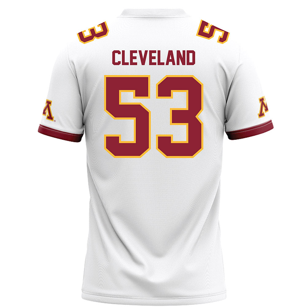 Minnesota - NCAA Football : Nate Cleveland - White Football Jersey-1