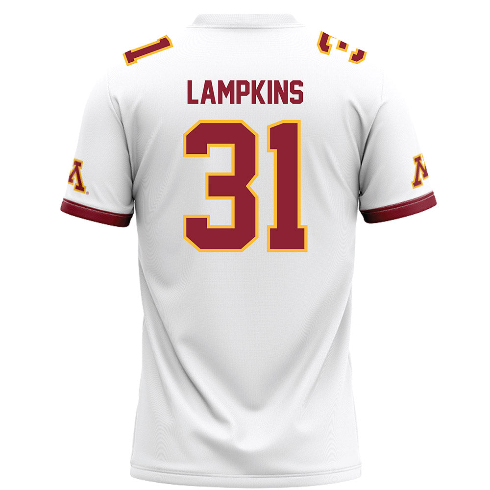 Minnesota - NCAA Football : Jordan Lampkins - White Football Jersey-1