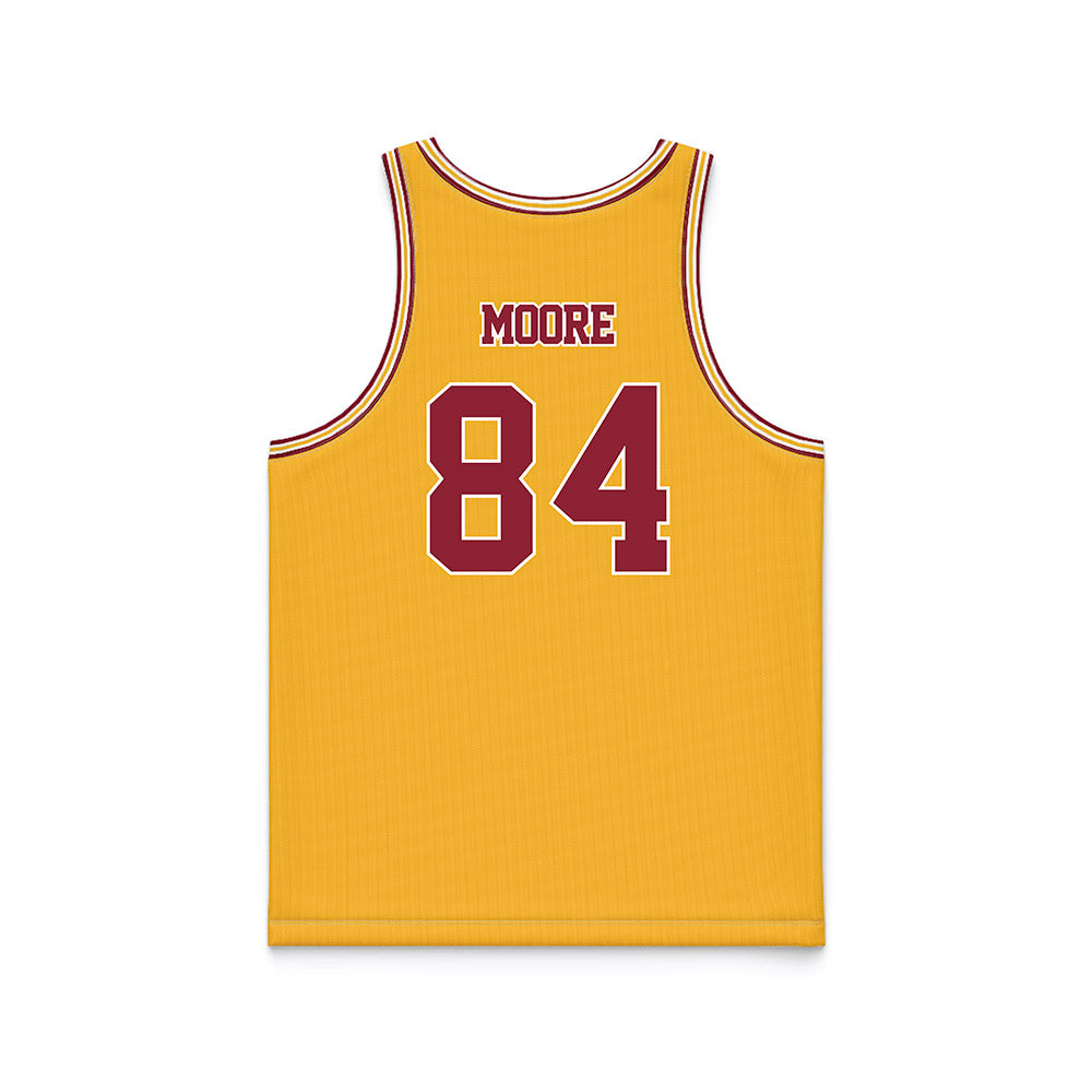 Minnesota - NCAA Football : Hayden Moore - Gold Basketball Jersey-1