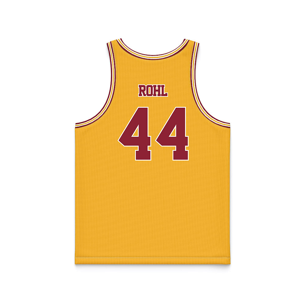 Minnesota - NCAA Football : George Rohl - Gold Basketball Jersey-1