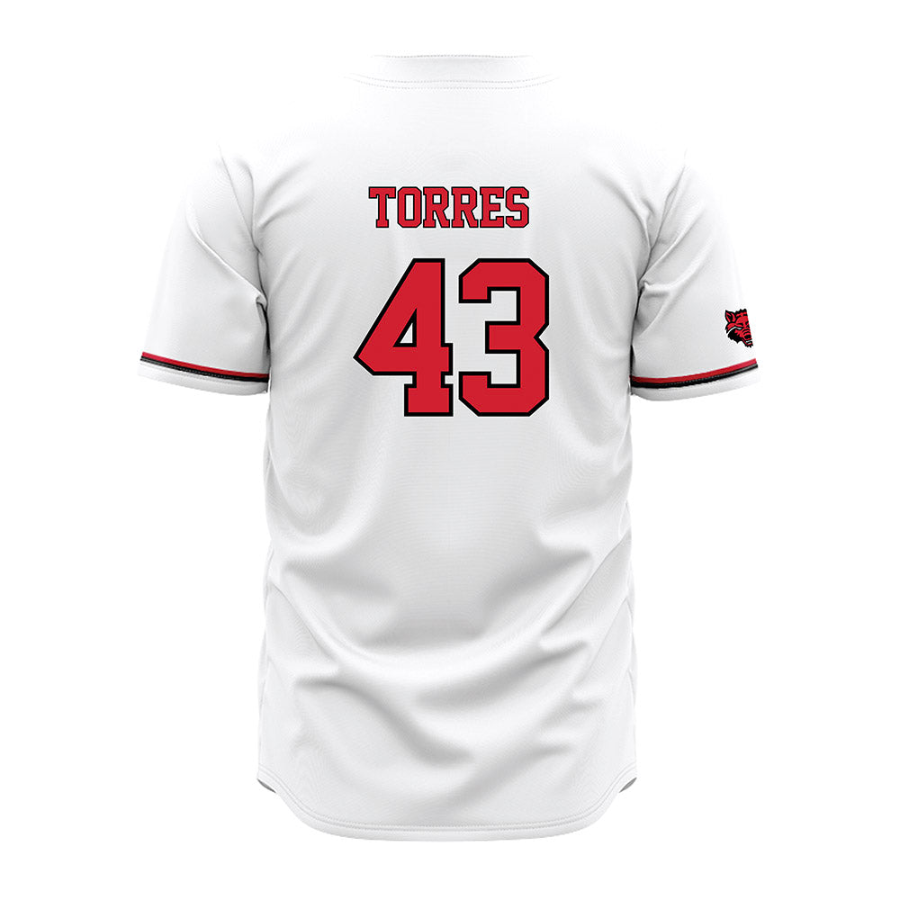 Arkansas State - NCAA Baseball : Raulinno Torres - White Jersey-1