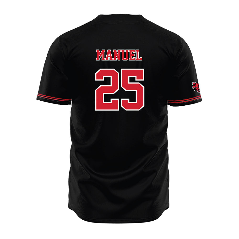 Arkansas State - NCAA Baseball : Cole Manuel - Black Jersey-1