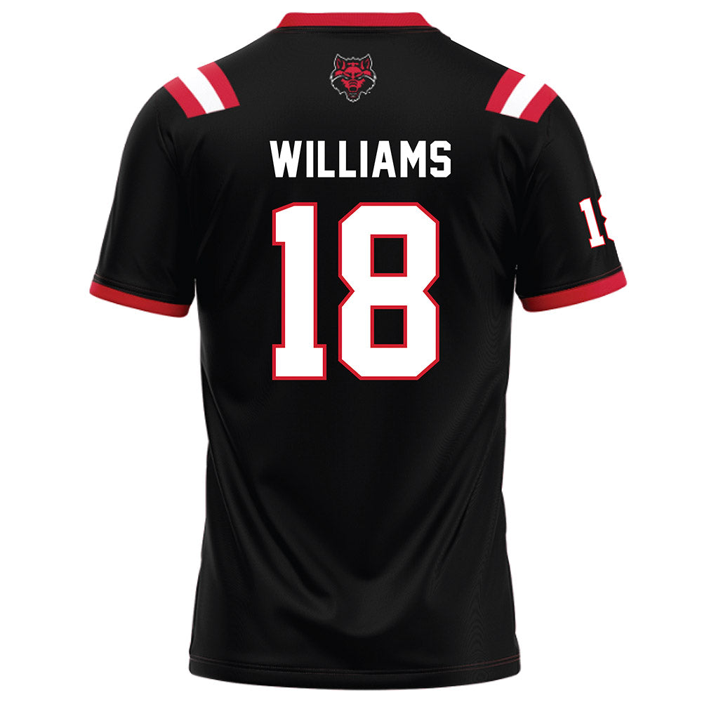 Arkansas State - NCAA Football : Kyle Williams - Black Football Jersey
