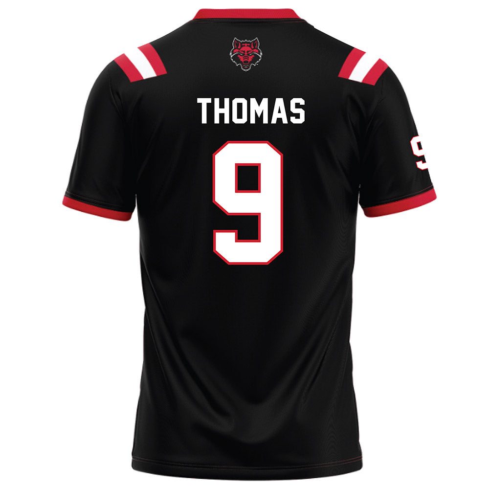 Arkansas State - NCAA Football : Trevian Thomas - Black Football Jersey