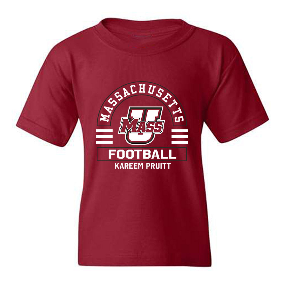 UMass - NCAA Football : Kareem Pruitt - Classic Fashion Shersey Youth T-Shirt-0