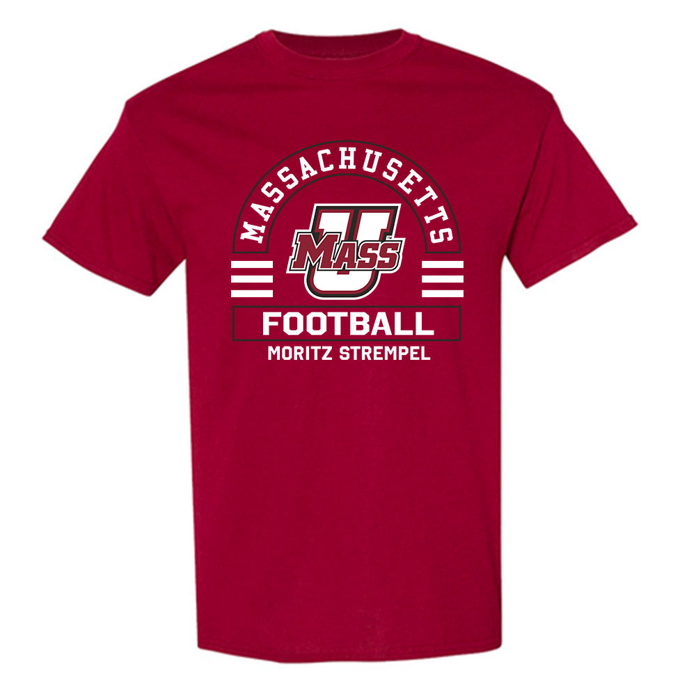 UMass - NCAA Football : Moritz Strempel - Classic Fashion Shersey T-Shirt-0