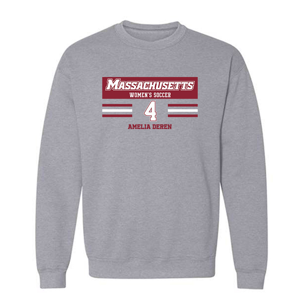 UMass - NCAA Women's Soccer : Amelia Deren - Classic Fashion Shersey Crewneck Sweatshirt-0