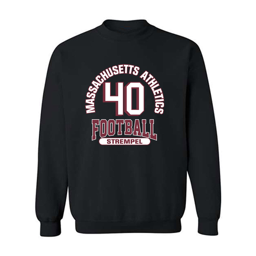 UMass - NCAA Football : Moritz Strempel - Classic Fashion Shersey Crewneck Sweatshirt-0