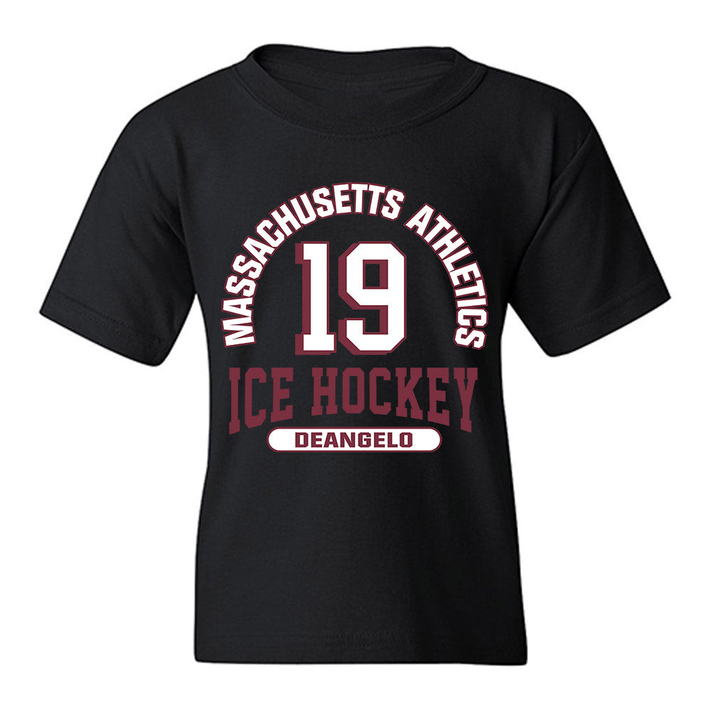 UMass - NCAA Men's Ice Hockey : Mikey DeAngelo - Classic Fashion Shersey Youth T-Shirt-0