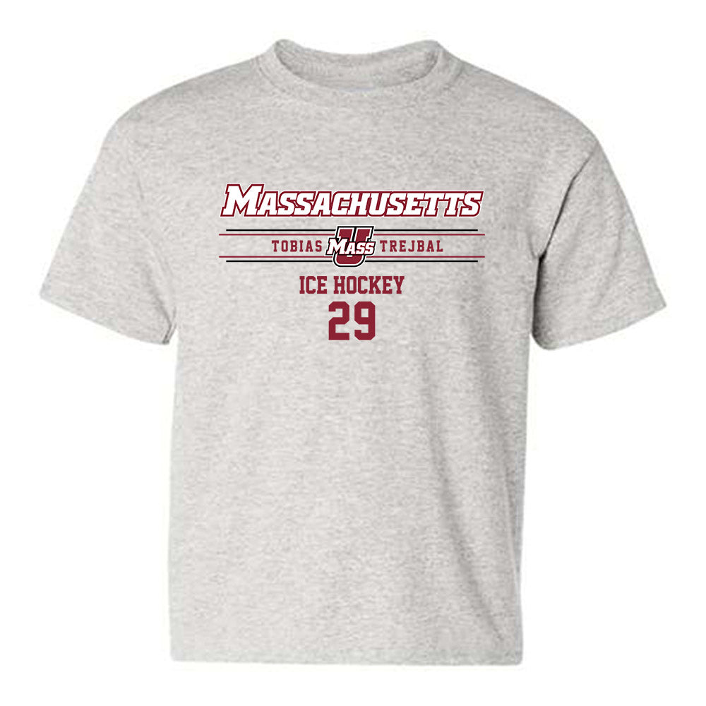 UMass - NCAA Men's Ice Hockey : Tobias Trejbal - Classic Fashion Shersey Youth T-Shirt-0