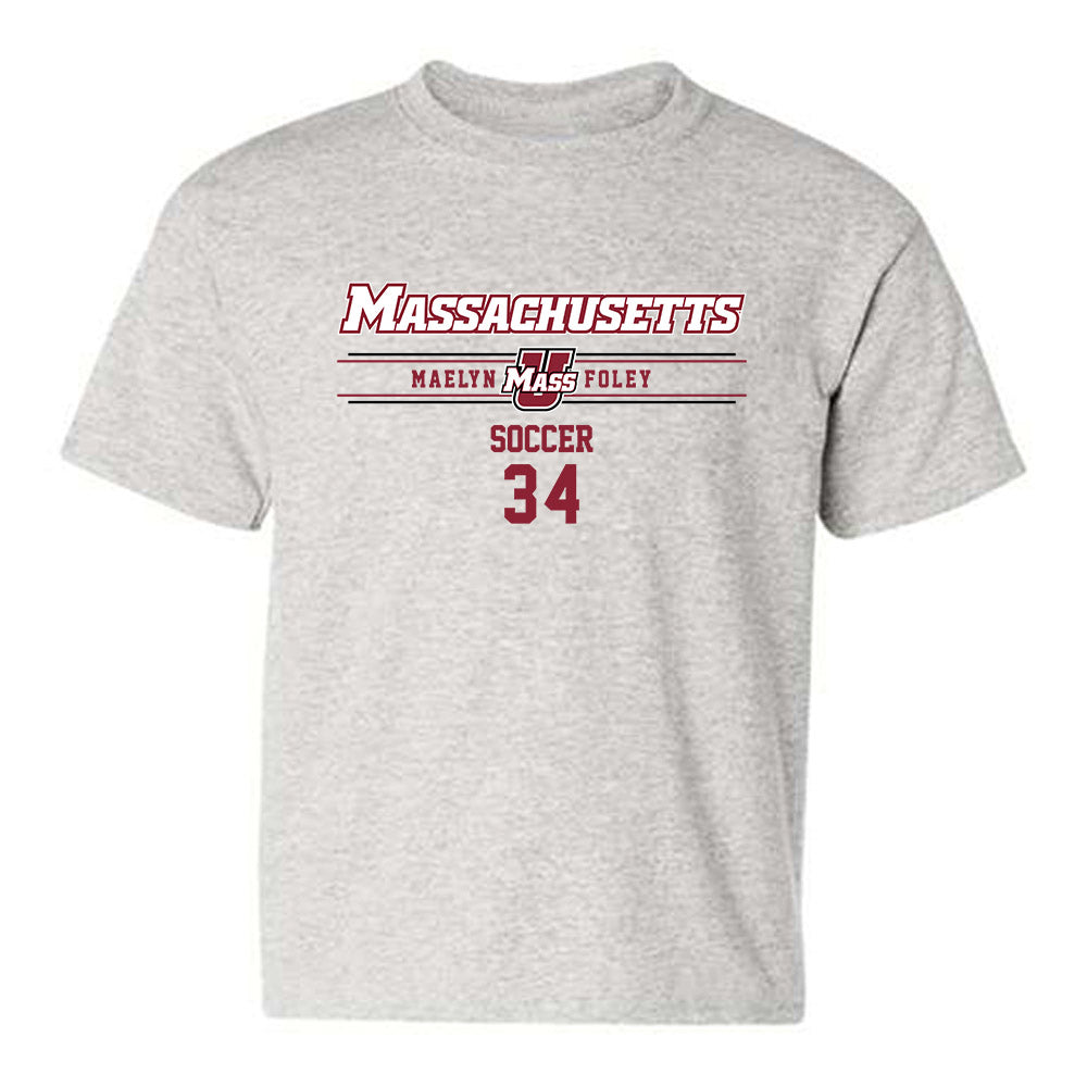 UMass - NCAA Women's Soccer : Maelyn Foley - Classic Fashion Shersey Youth T-Shirt-0