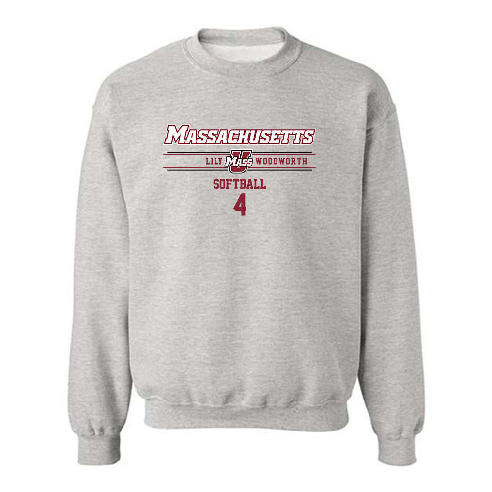 UMass - NCAA Softball : Lily Woodworth - Classic Fashion Shersey Crewneck Sweatshirt-0