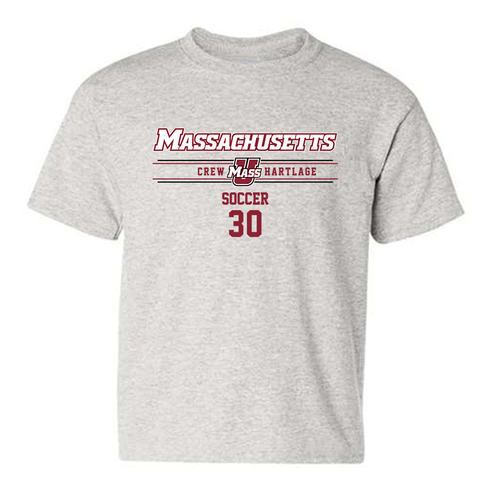 UMass - NCAA Men's Soccer : Crew Hartlage - Classic Fashion Shersey Youth T-Shirt-0