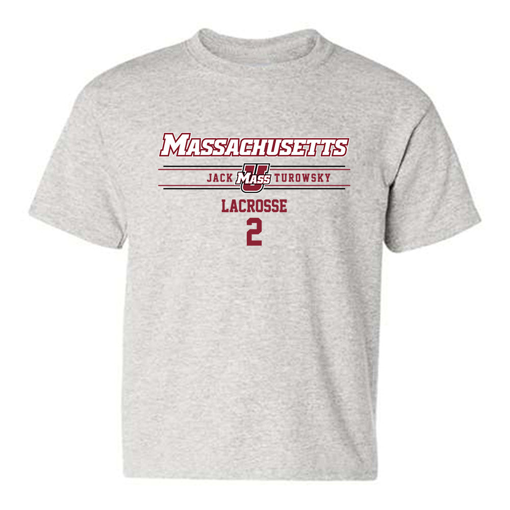 UMass - NCAA Men's Lacrosse : Jack Turowsky - Classic Fashion Shersey Youth T-Shirt-0