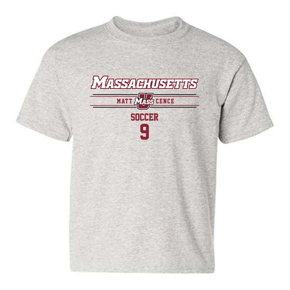 UMass - NCAA Men's Soccer : Matt Cence - Classic Fashion Shersey Youth T-Shirt-0