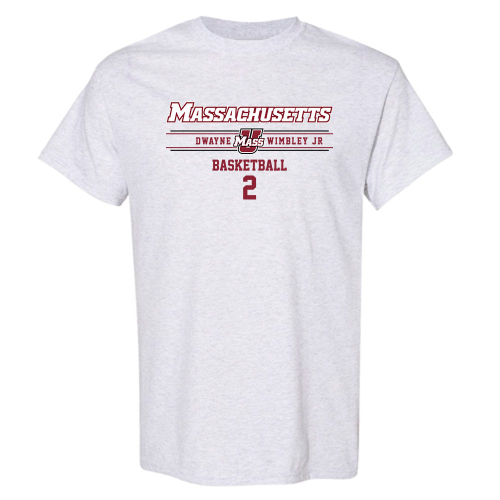 UMass - NCAA Men's Basketball : Dwayne Wimbley jr - Classic Fashion Shersey T-Shirt-0
