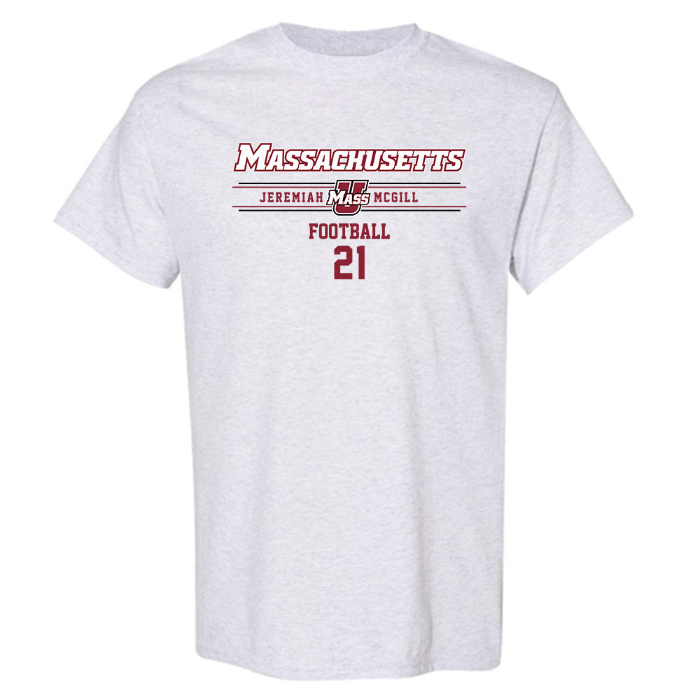 UMass - NCAA Football : Jeremiah Mcgill - Classic Fashion Shersey T-Shirt-0