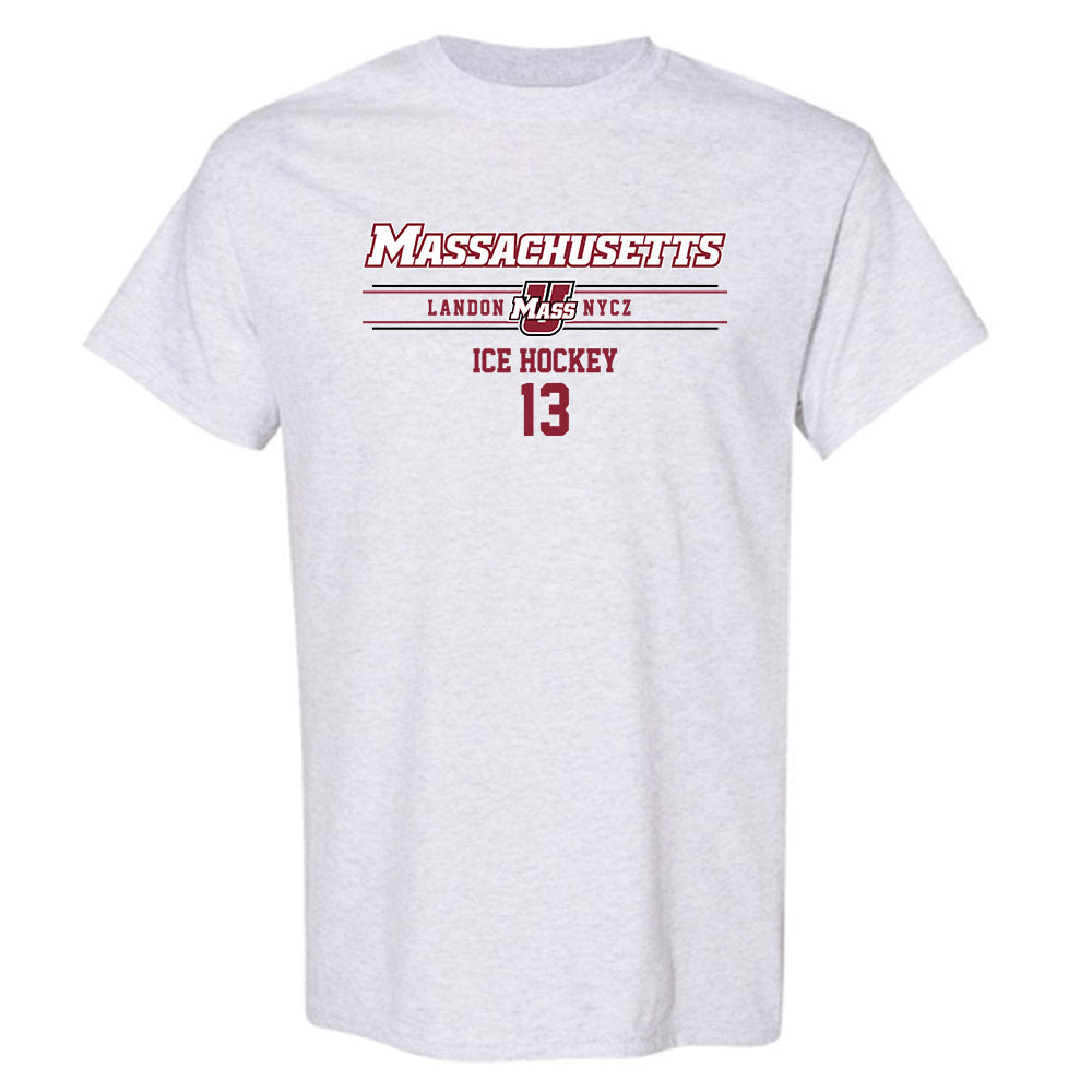 UMass - NCAA Men's Ice Hockey : Landon Nycz - Classic Fashion Shersey T-Shirt-0
