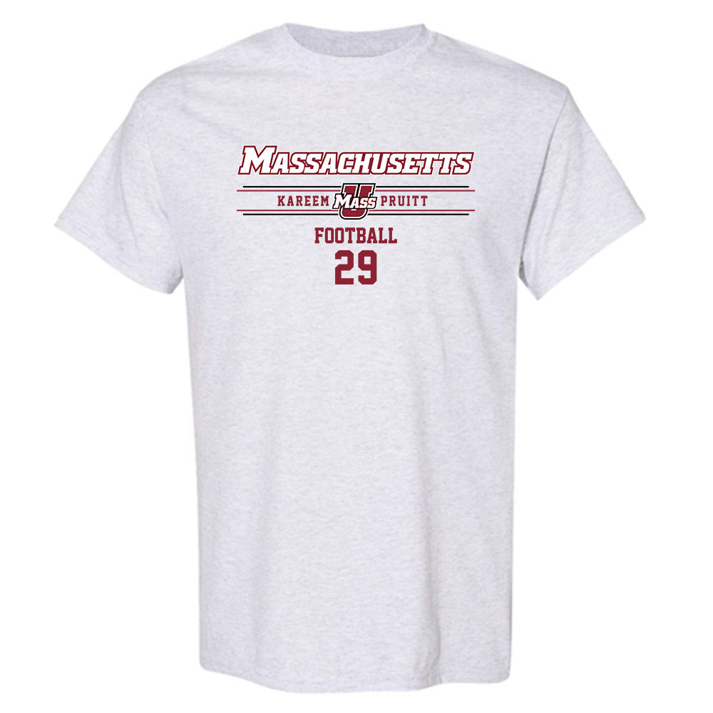 UMass - NCAA Football : Kareem Pruitt - Classic Fashion Shersey T-Shirt-0