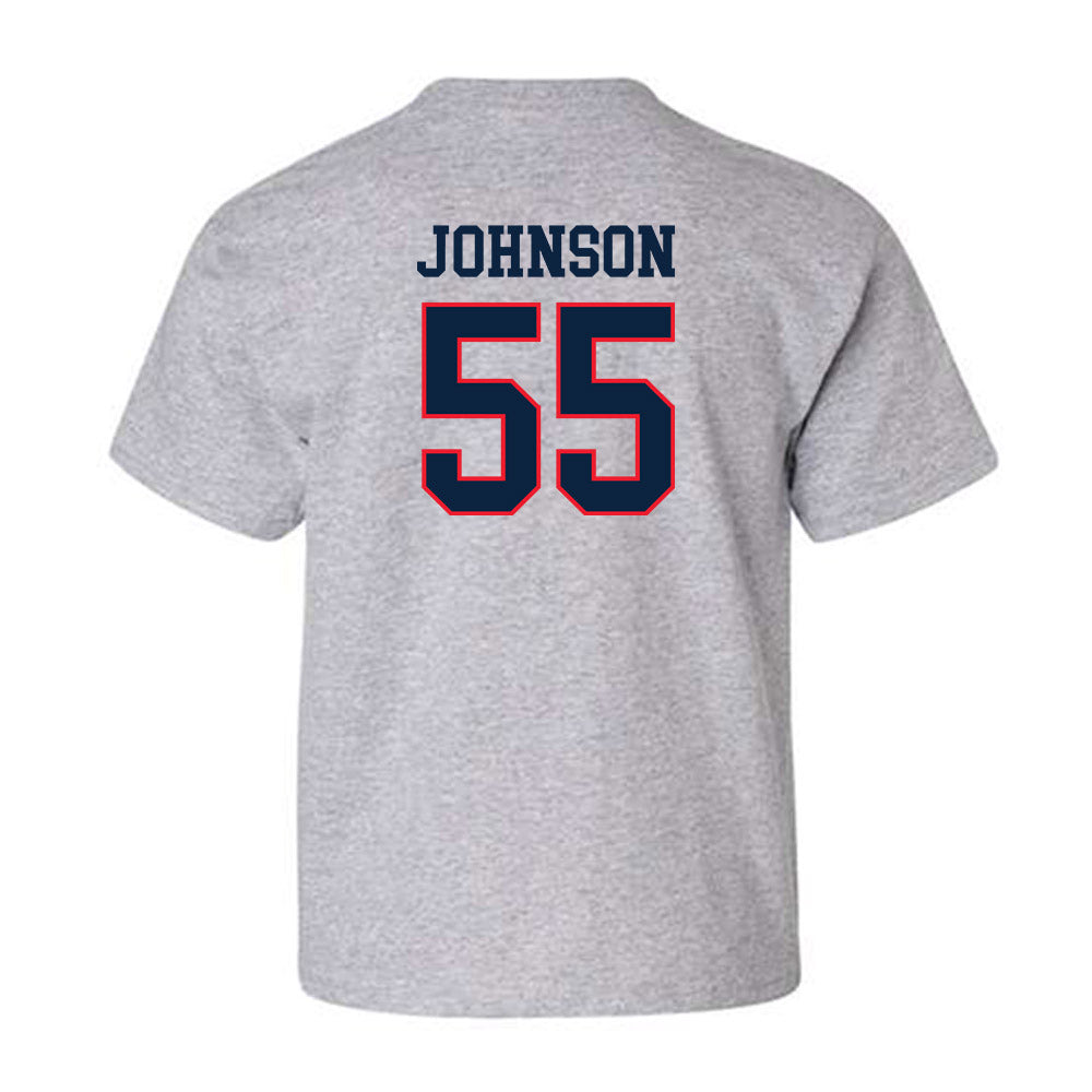 UConn - NCAA Football : Fred Johnson - Classic Shersey Youth T-Shirt-1