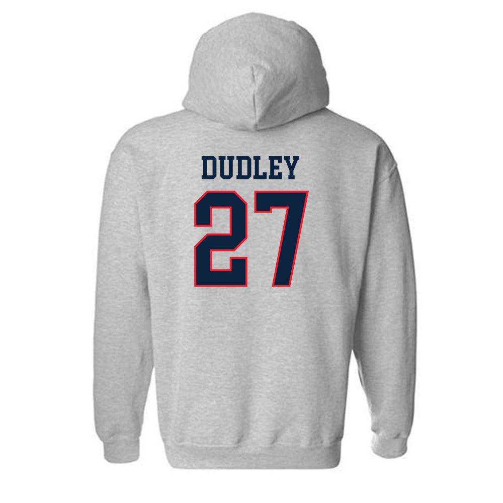 UConn - Football Legends : Terris Dudley - Classic Shersey Hooded Sweatshirt-1