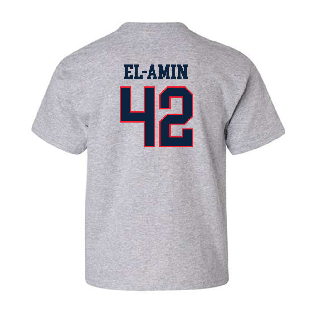 UConn - Men's Basketball Legends : Khalid El-Amin - Classic Shersey Youth T-Shirt-1