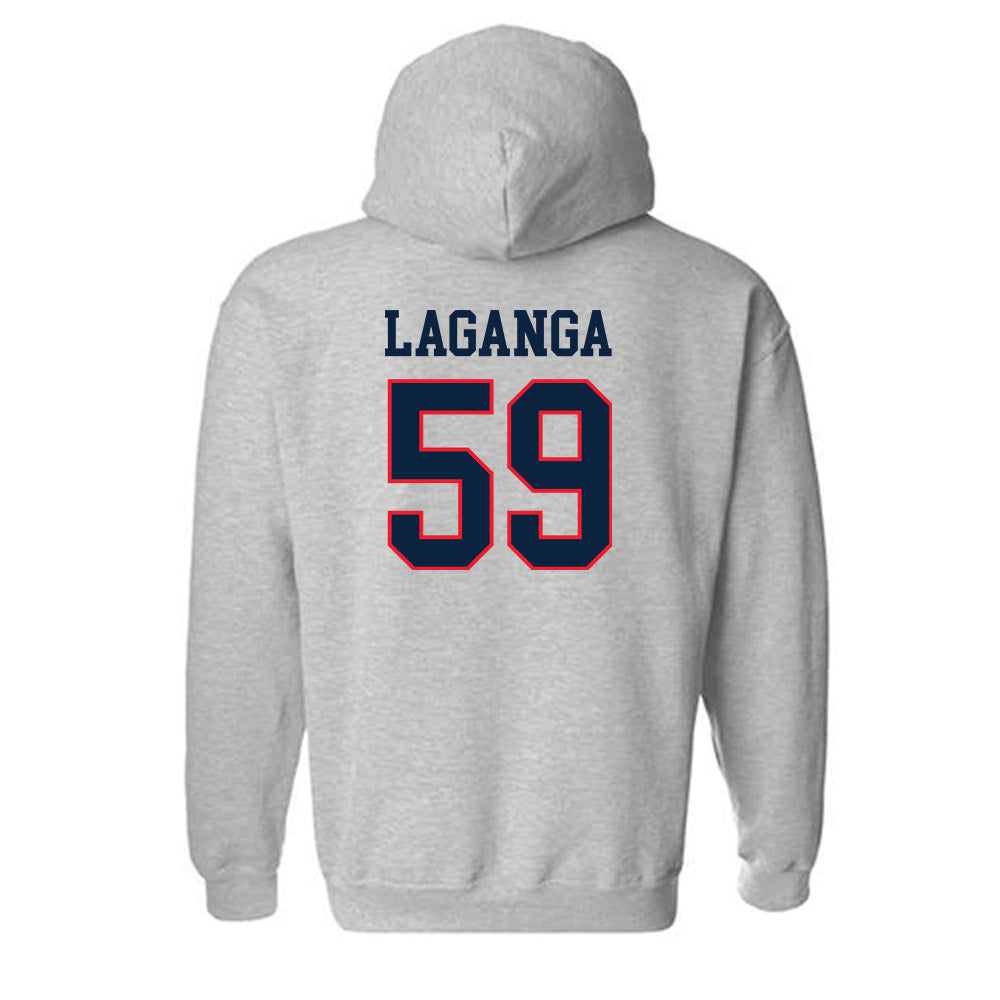 UConn - NCAA Football : David LaGanga - Classic Shersey Hooded Sweatshirt-1