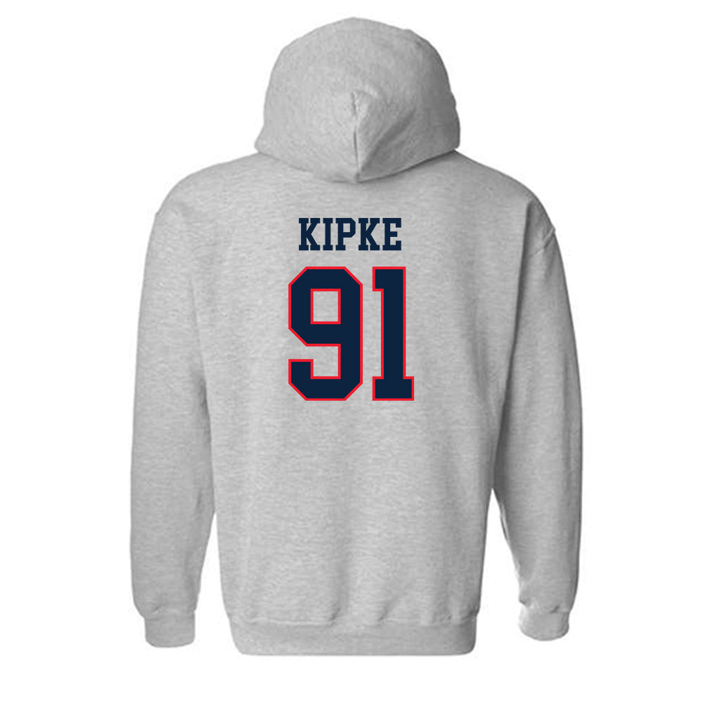 UConn - NCAA Football : Mateo Kipke - Classic Shersey Hooded Sweatshirt-1