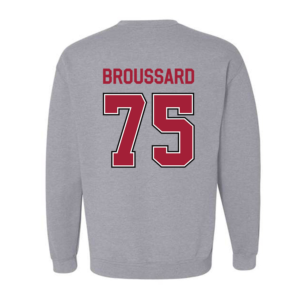 Arkansas - NCAA Football : Kavion Broussard - Classic Fashion Shersey Crewneck Sweatshirt-1
