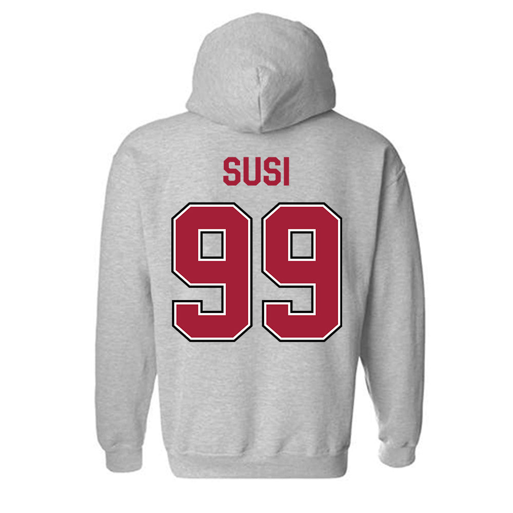 Arkansas - NCAA Women's Soccer : Zoe Susi - Classic Fashion Shersey Hooded Sweatshirt-1