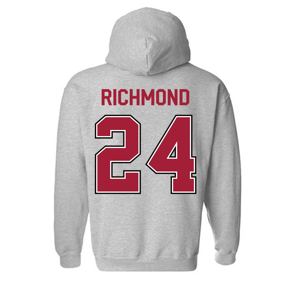 Arkansas - NCAA Men's Basketball : Billy Richmond - Classic Fashion Shersey Hooded Sweatshirt-1