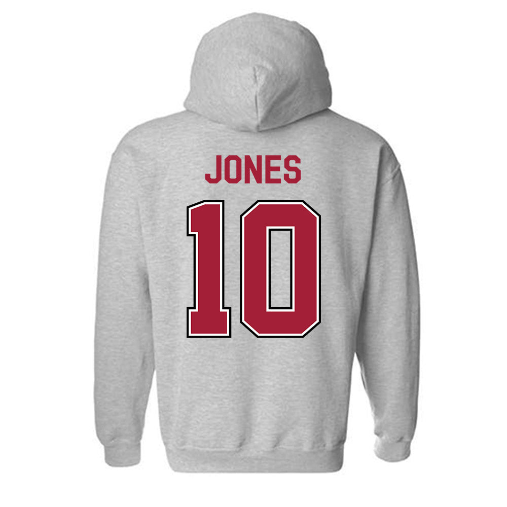 Arkansas - NCAA Women's Basketball : Taleyah Jones - Classic Fashion Shersey Hooded Sweatshirt-1