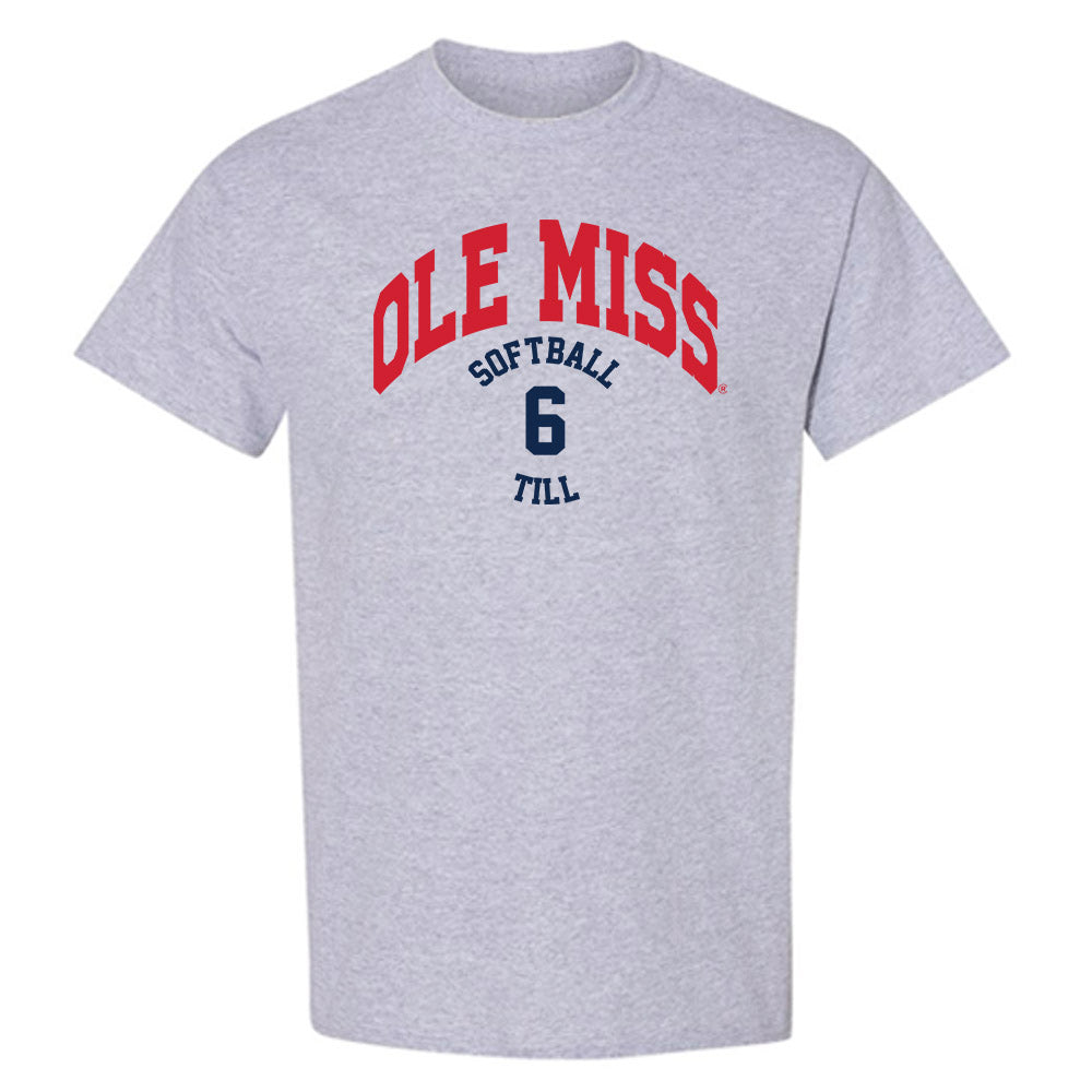 Ole Miss - NCAA Softball : Kaidance Till - Classic Fashion Shersey T-Shirt-0