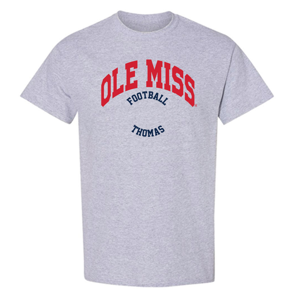 Ole Miss - NCAA Football : Keaton Thomas - Classic Fashion Shersey T-Shirt-0