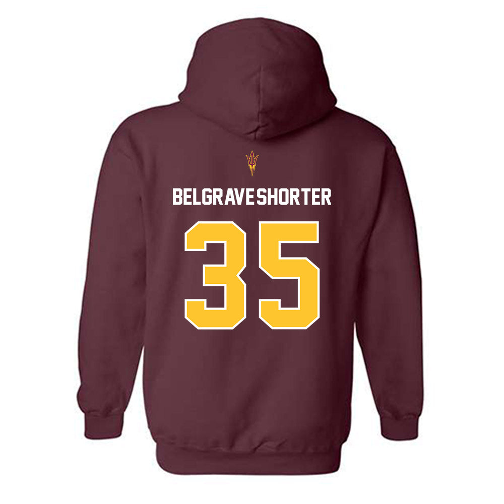Arizona State - NCAA Football : Antoine Belgrave-Shorter - Replica Shersey Hooded Sweatshirt-1