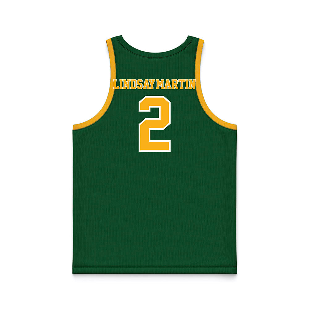 UAB - NCAA Men's Basketball : Kyeron Lindsay-Martin - Green Basketball Jersey-1
