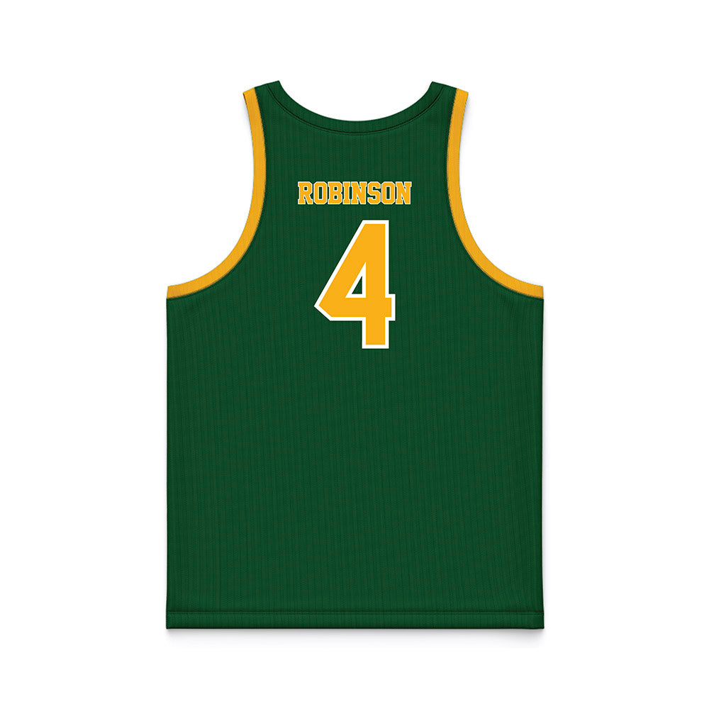 UAB - NCAA Men's Basketball : Ahmad Robinson - Green Basketball Jersey-1