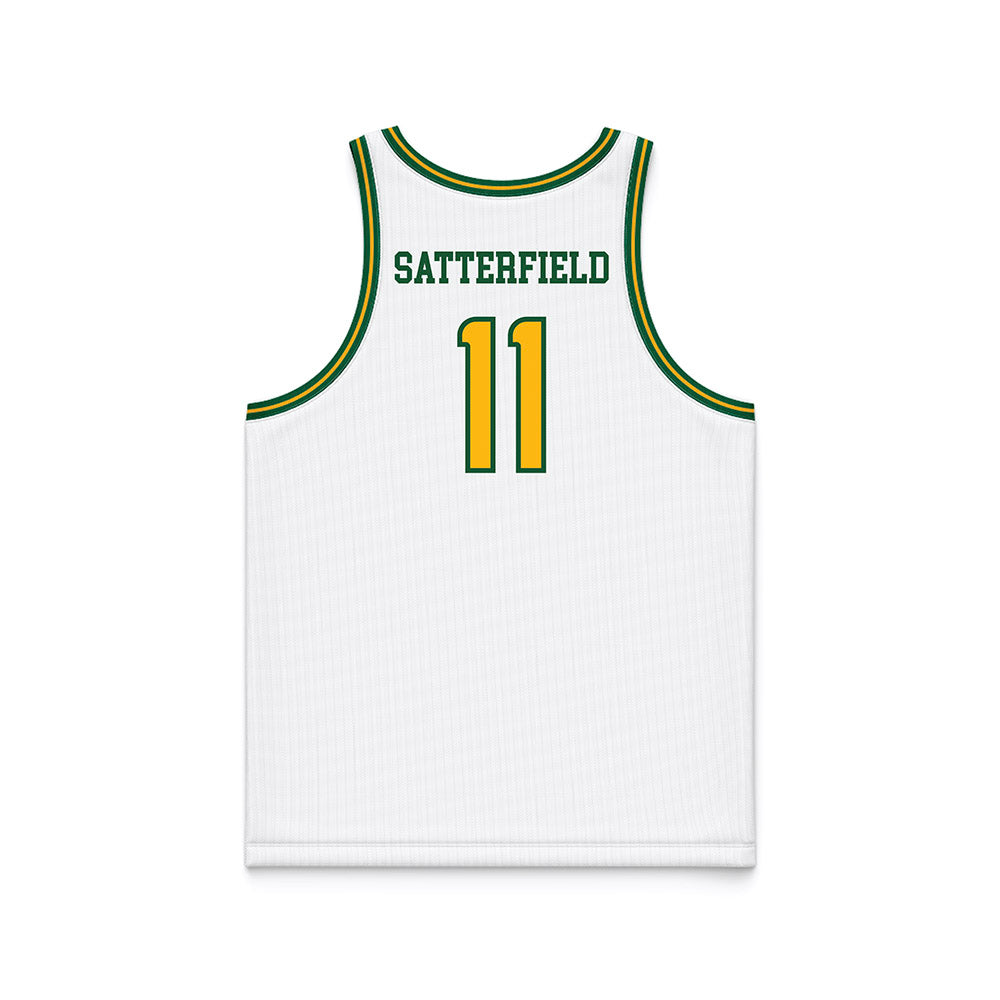 UAB - NCAA Men's Basketball : Kj Satterfield - White Basketball Jersey-1