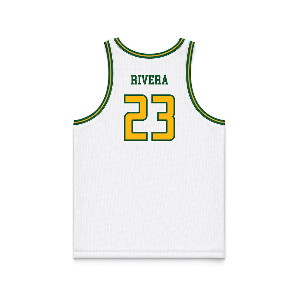 UAB - NCAA Men's Basketball : Daniel Rivera - White Basketball Jersey-1
