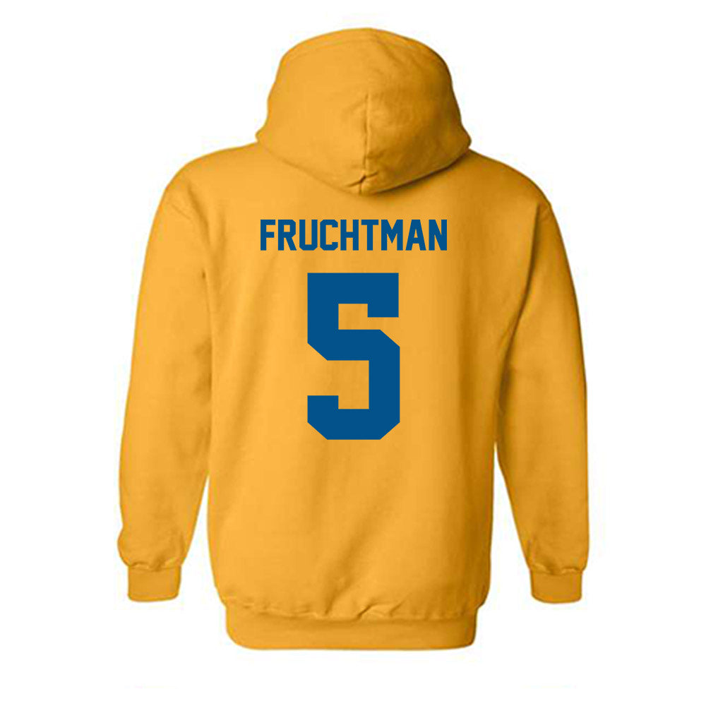 Delaware - NCAA Women's Basketball : Amalia Fruchtman - Classic Fashion Shersey Hooded Sweatshirt-1
