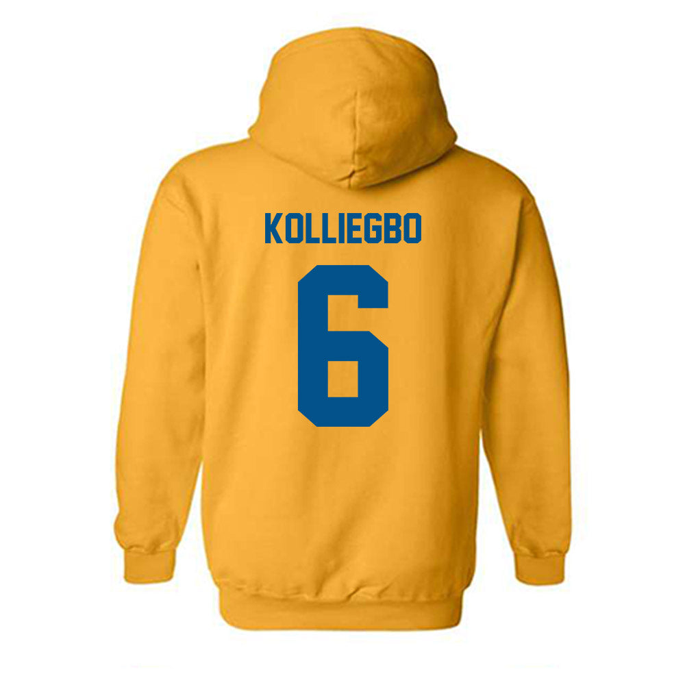 Delaware - NCAA Women's Basketball : Safiatu Kolliegbo - Classic Fashion Shersey Hooded Sweatshirt-1