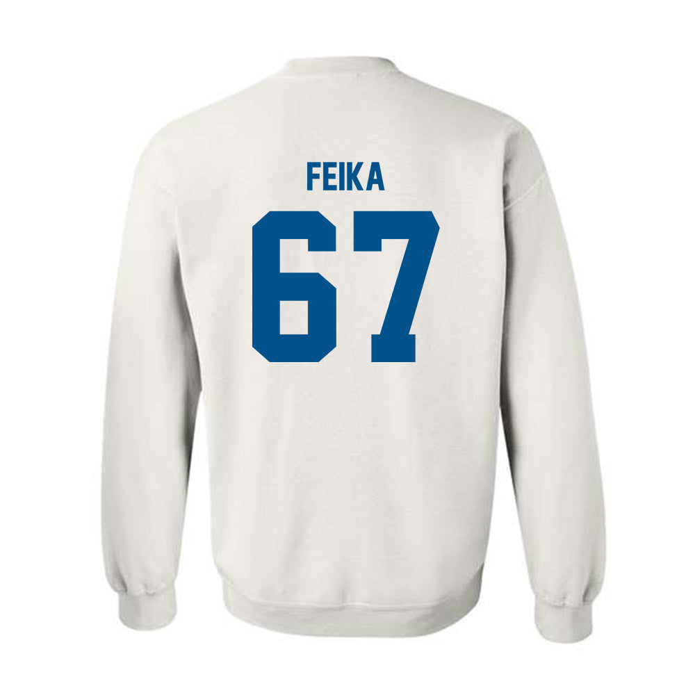 Delaware - NCAA Football : Mustafa Feika - Classic Fashion Shersey Crewneck Sweatshirt-1