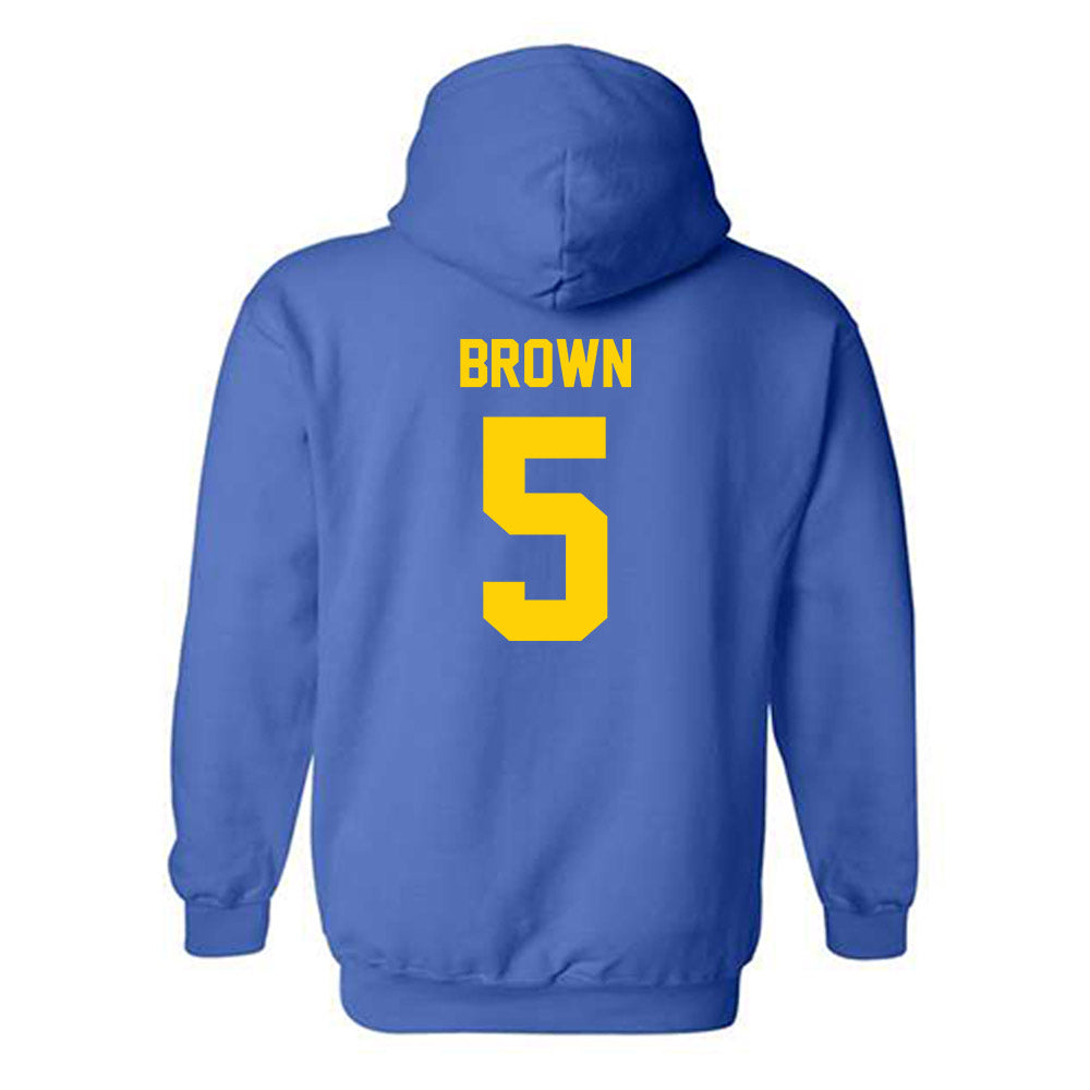 Delaware - NCAA Women's Volleyball : Avery Brown - Classic Shersey Hooded Sweatshirt-1