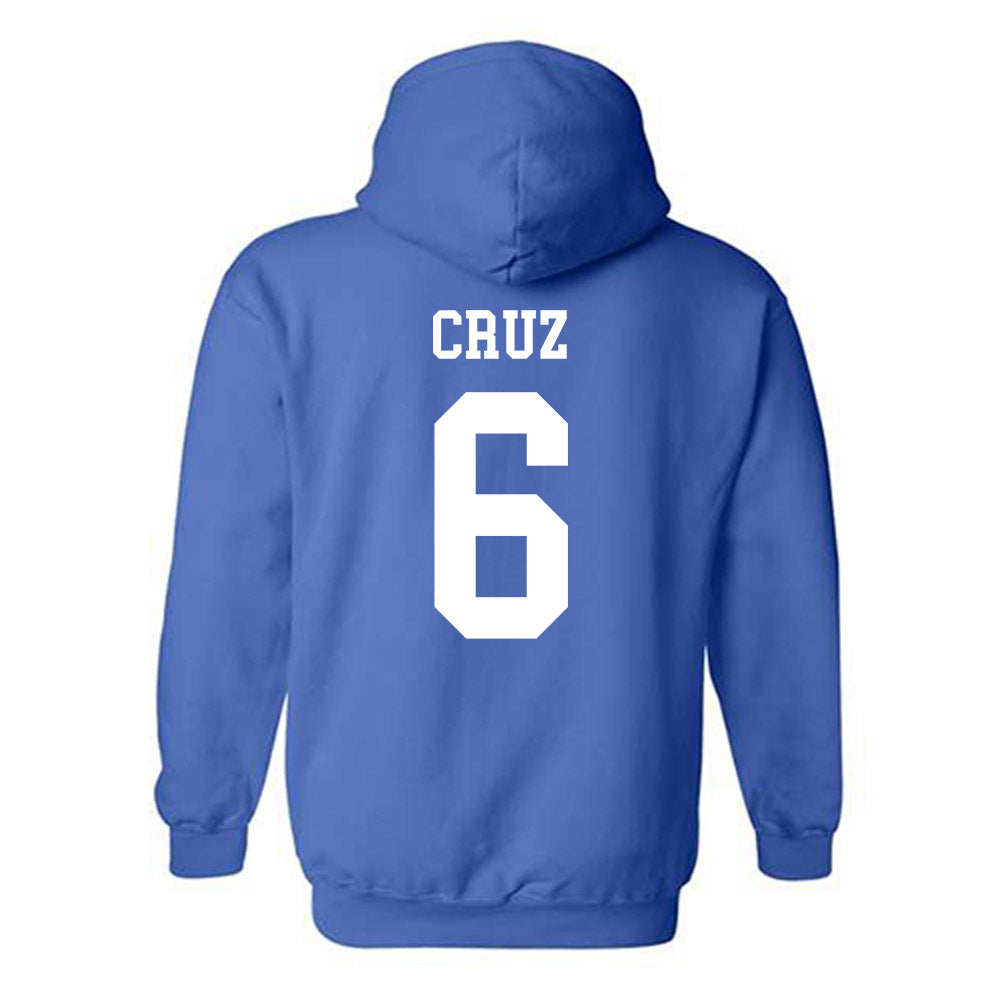 Memphis - NCAA Men's Soccer : Henrique Cruz - Classic Fashion Shersey Hooded Sweatshirt-1