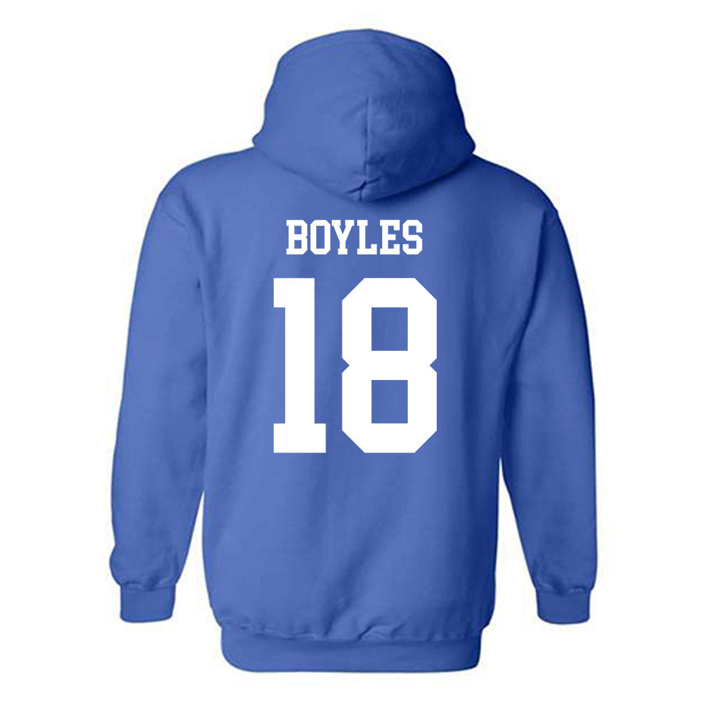 Memphis - NCAA Women's Volleyball : ZaNiya Boyles - Classic Fashion Shersey Hooded Sweatshirt-1