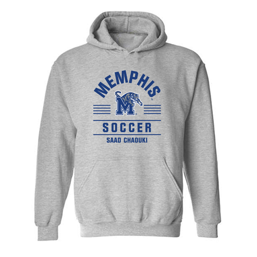 Memphis - NCAA Men's Soccer : Saad Chaouki - Classic Fashion Shersey Hooded Sweatshirt-0