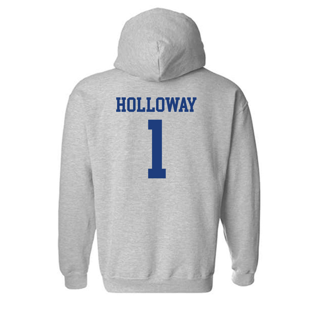 Memphis - NCAA Men's Basketball : Joshua Holloway - Classic Shersey Hooded Sweatshirt-1