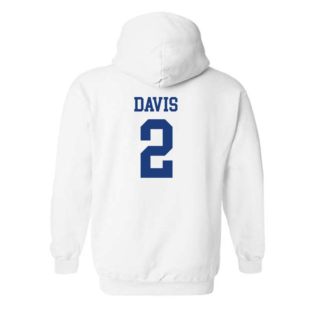 Memphis - NCAA Men's Basketball : Zach Davis - Classic Shersey Hooded Sweatshirt-1